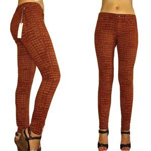 Rich & Skinny Super Skinny Giraffe Print Jeans Size 30